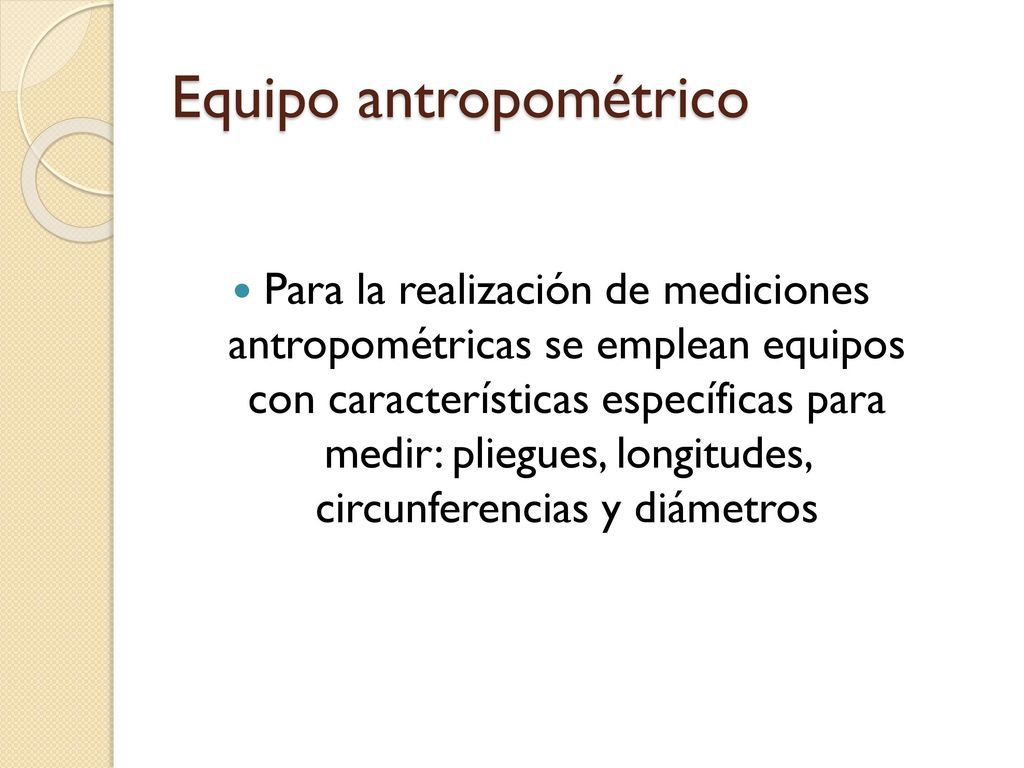 Equipo antropométrico