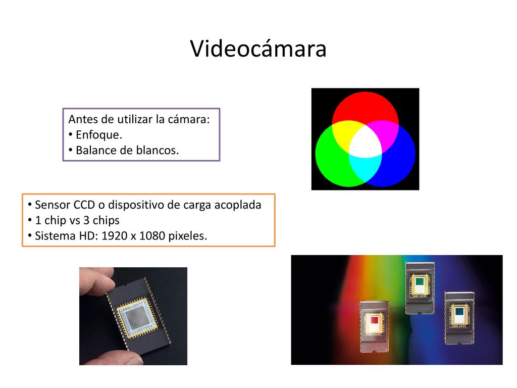 Videocámara Antes de utilizar la cámara: Enfoque. Balance de blancos.