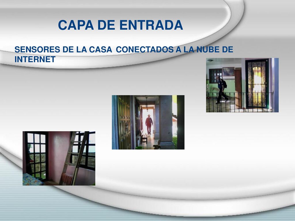 CAPA DE ENTRADA SENSORES DE LA CASA CONECTADOS A LA NUBE DE INTERNET