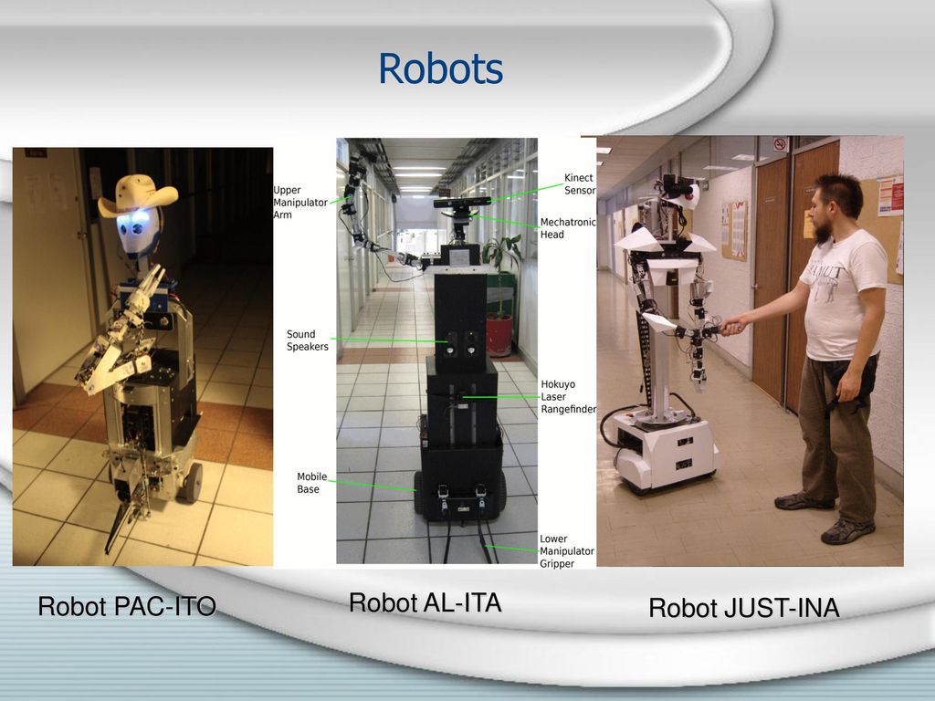 HITL HITL Robots Robot PAC-ITO Robot AL-ITA Robot JUST-INA 45