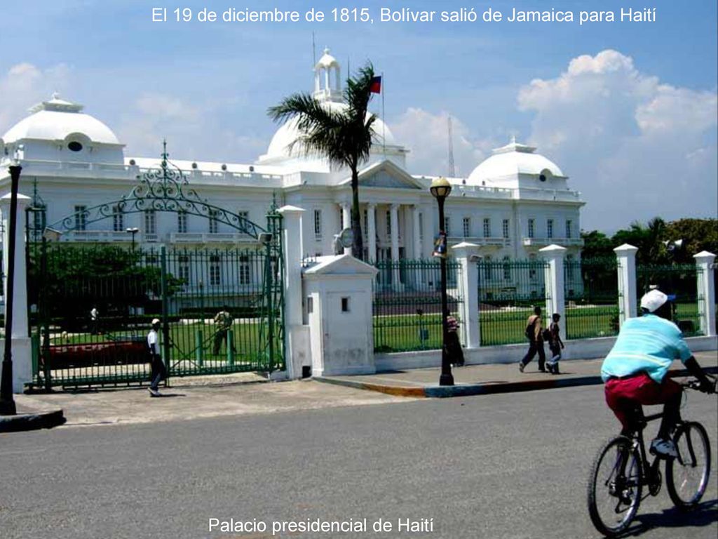 El 19 de diciembre de 1815, Bolívar salió de Jamaica para Haití