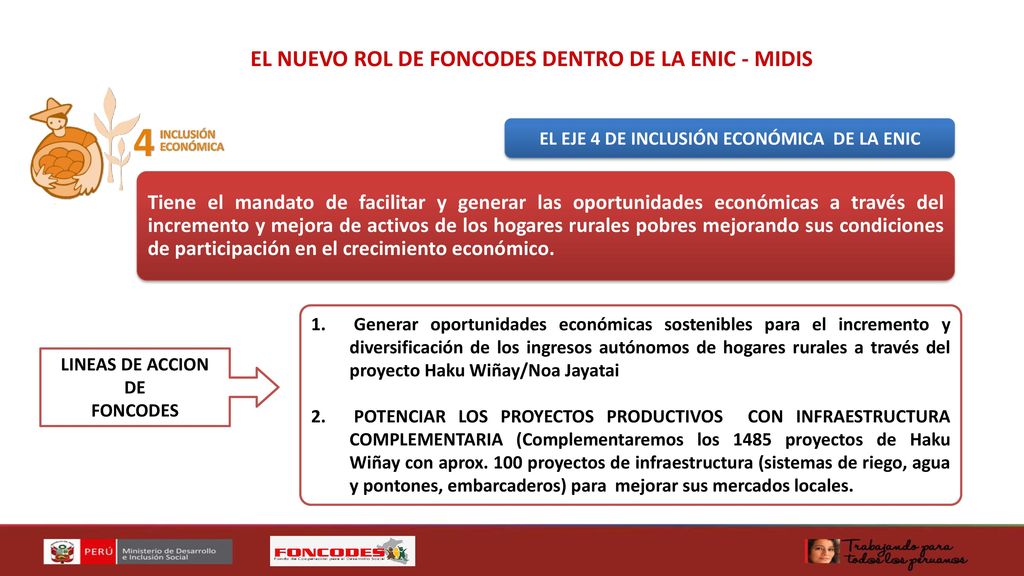 EL NUEVO ROL DE FONCODES DENTRO DE LA ENIC - MIDIS