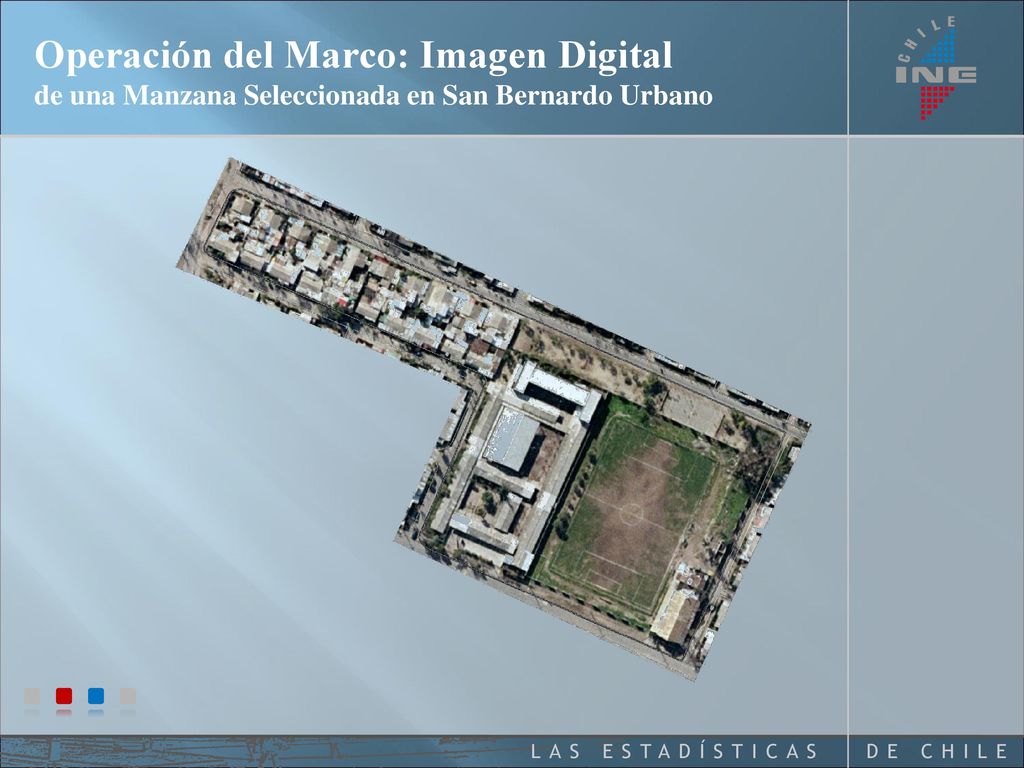 Operación del Marco: Imagen Digital de una Manzana Seleccionada en San Bernardo Urbano