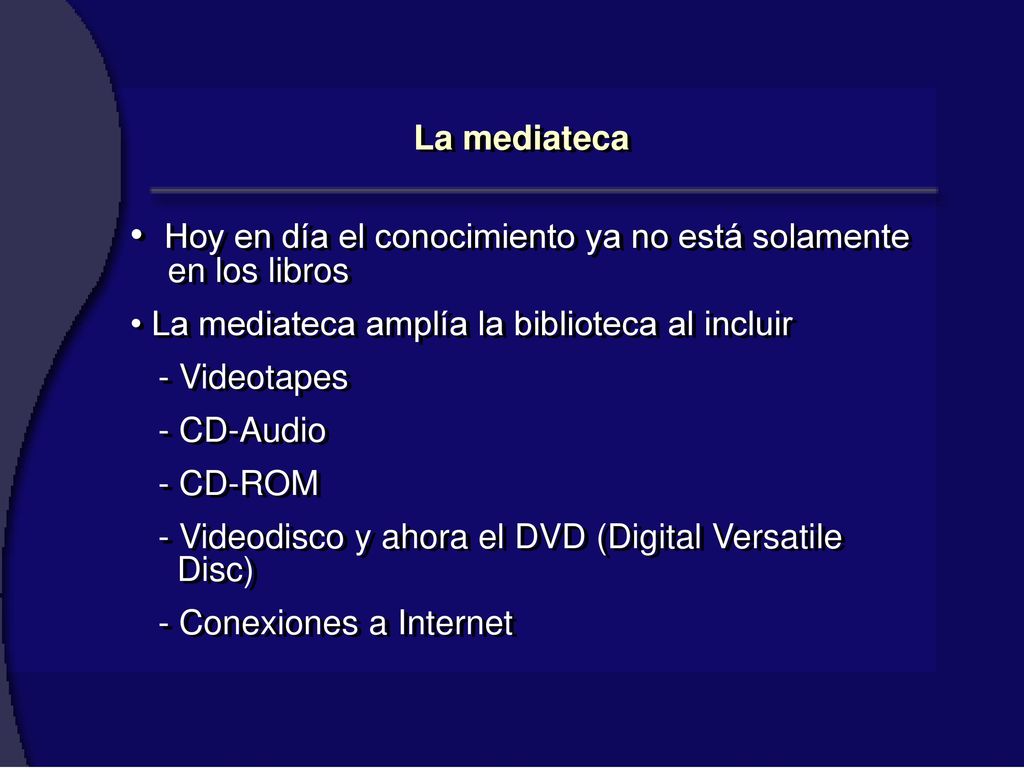 Hoy en día el conocimiento ya no está solamente en los libros