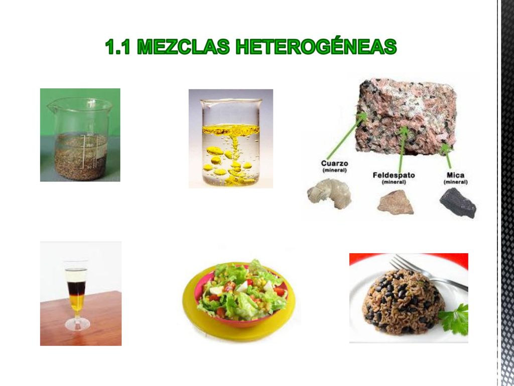 1.1 MEZCLAS HETEROGÉNEAS