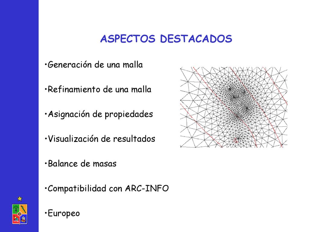 ASPECTOS DESTACADOS Generación de una malla Refinamiento de una malla