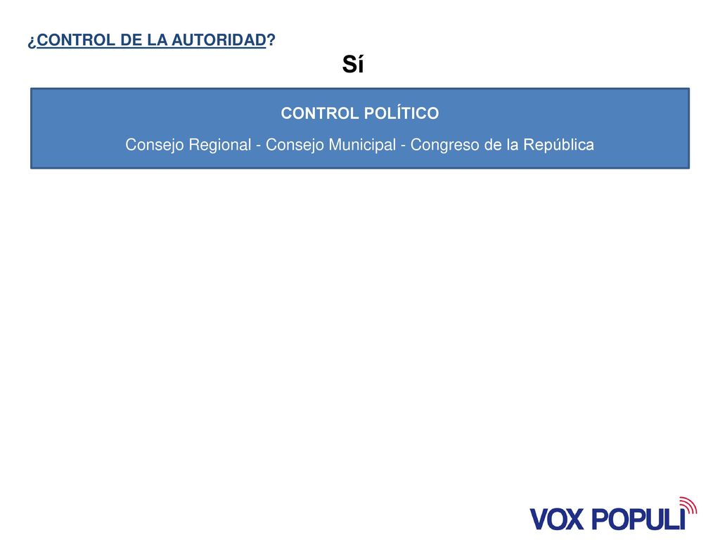 Consejo Regional - Consejo Municipal - Congreso de la República