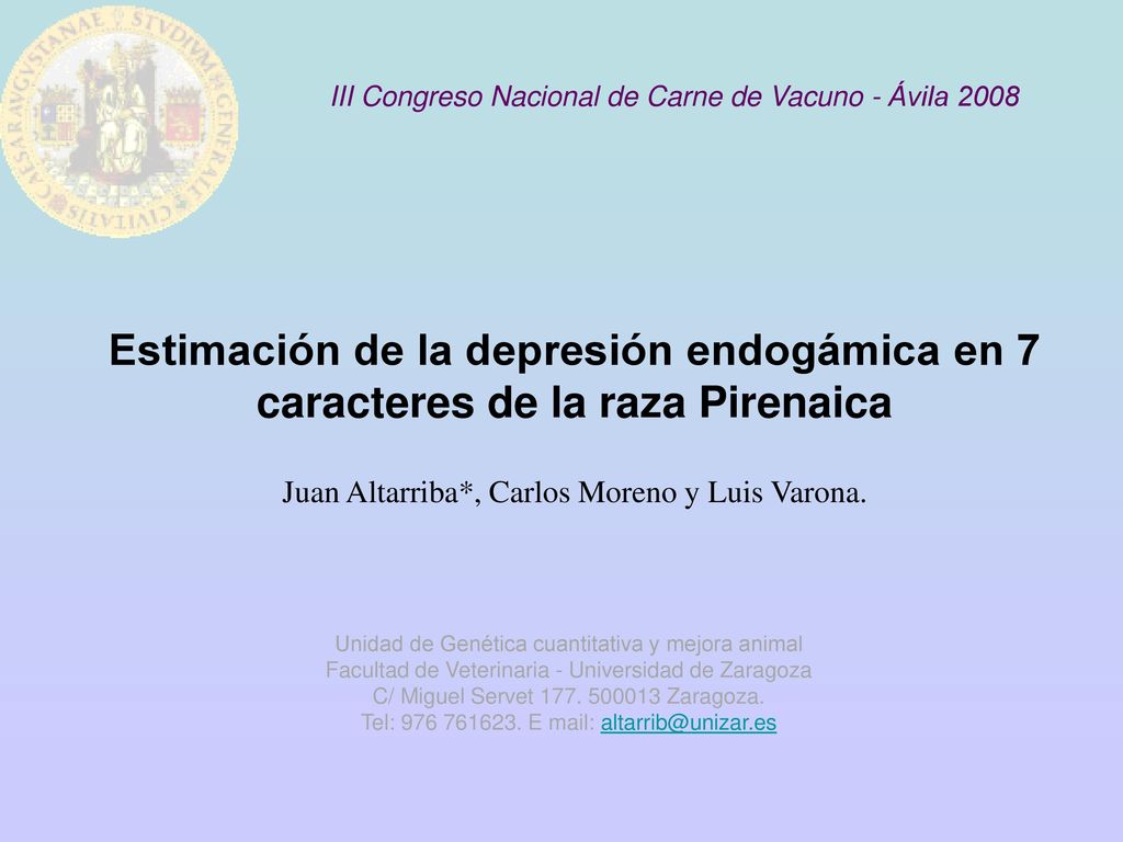 III Congreso Nacional de Carne de Vacuno - Ávila 2008