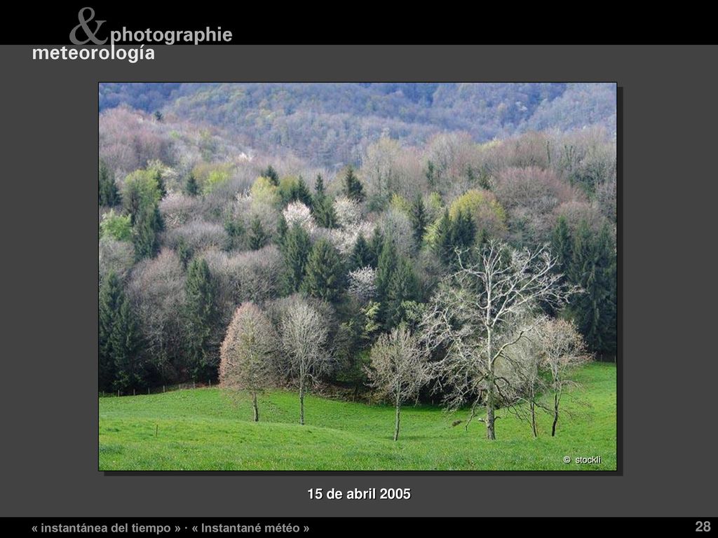 15 de abril 2005 « instantánea del tiempo » · « Instantané météo »
