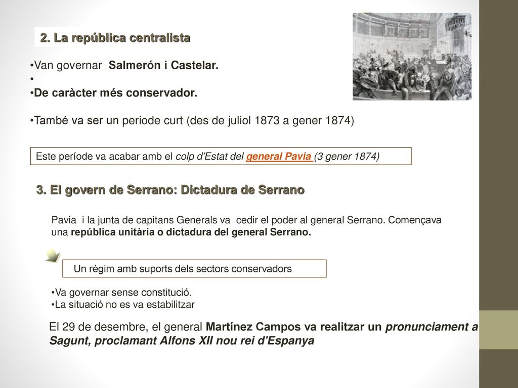 2. La república centralista