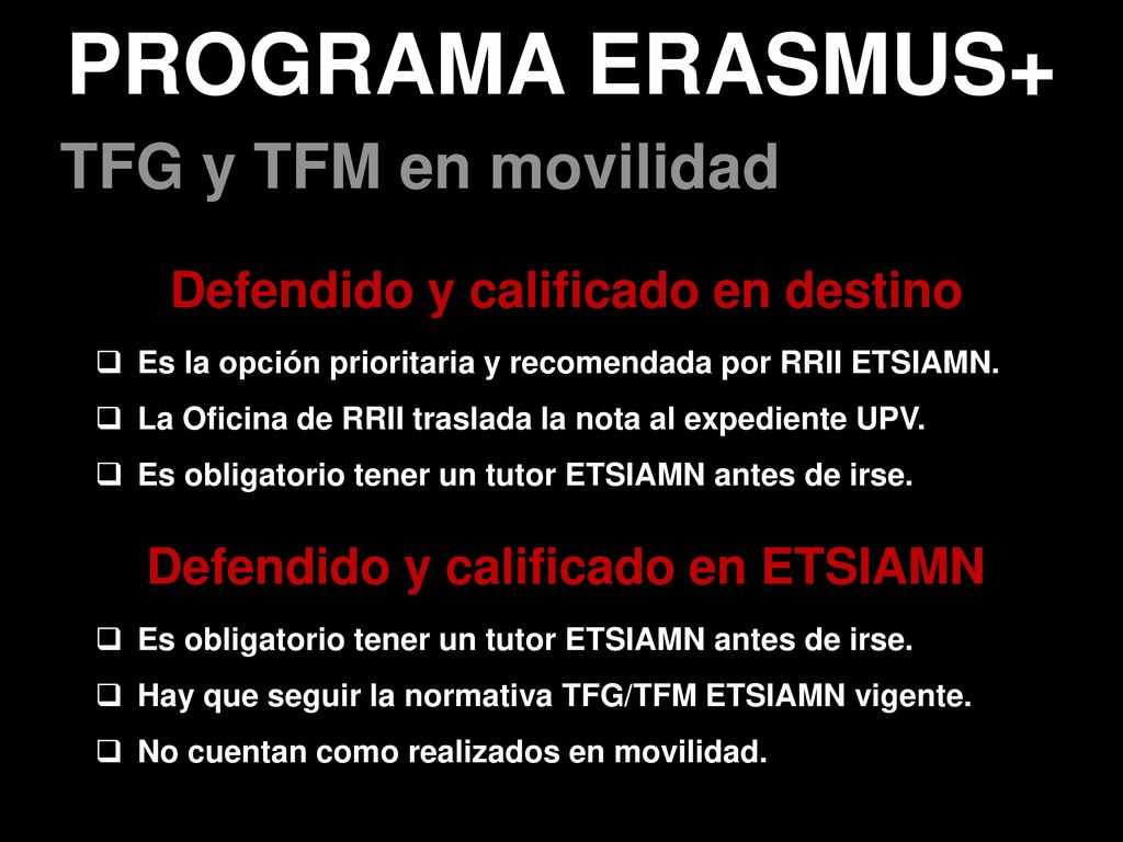 Defendido y calificado en destino Defendido y calificado en ETSIAMN
