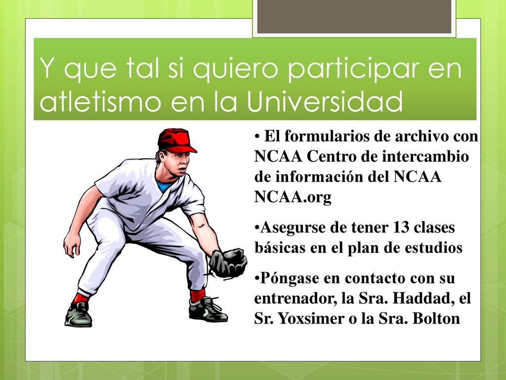 Y que tal si quiero participar en atletismo en la Universidad