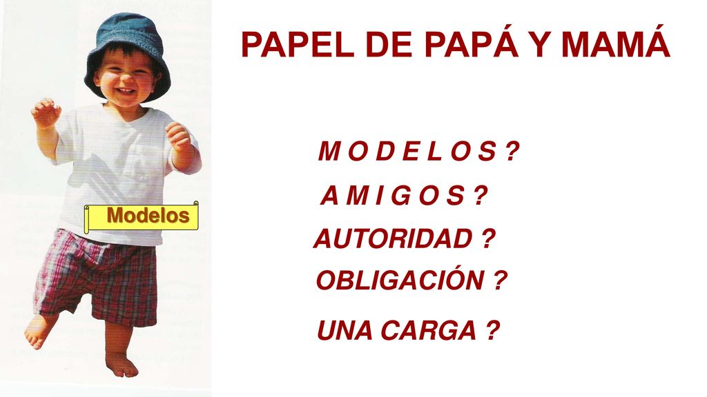 PAPEL DE PAPÁ Y MAMÁ M O D E L O S A M I G O S AUTORIDAD