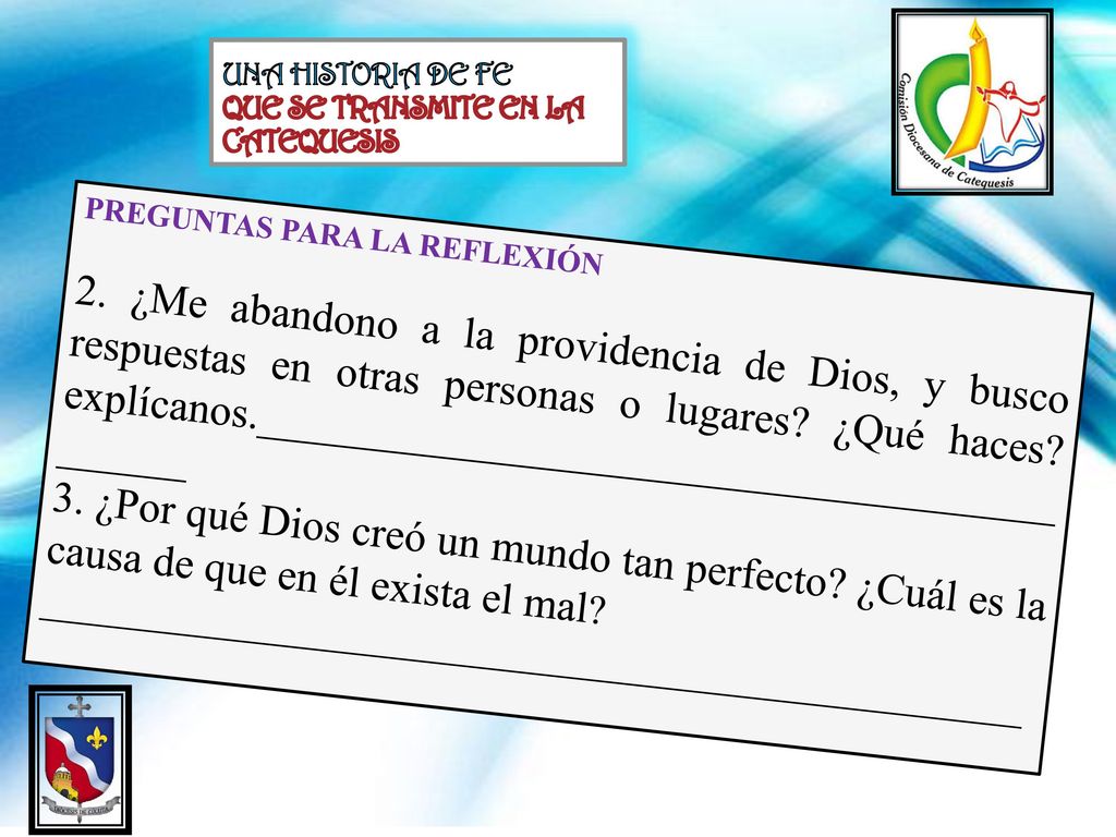 UNA HISTORIA DE FE QUE SE TRANSMITE EN LA CATEQUESIS