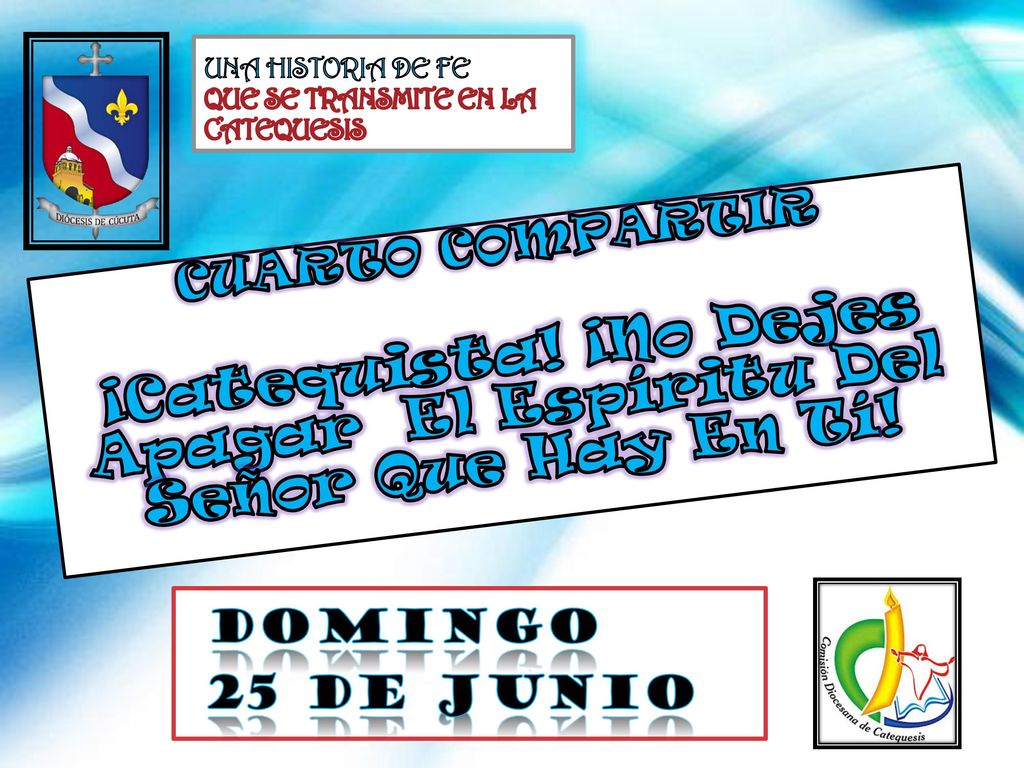¡Catequista! ¡No Dejes Apagar El Espíritu Del Señor Que Hay En Tí!