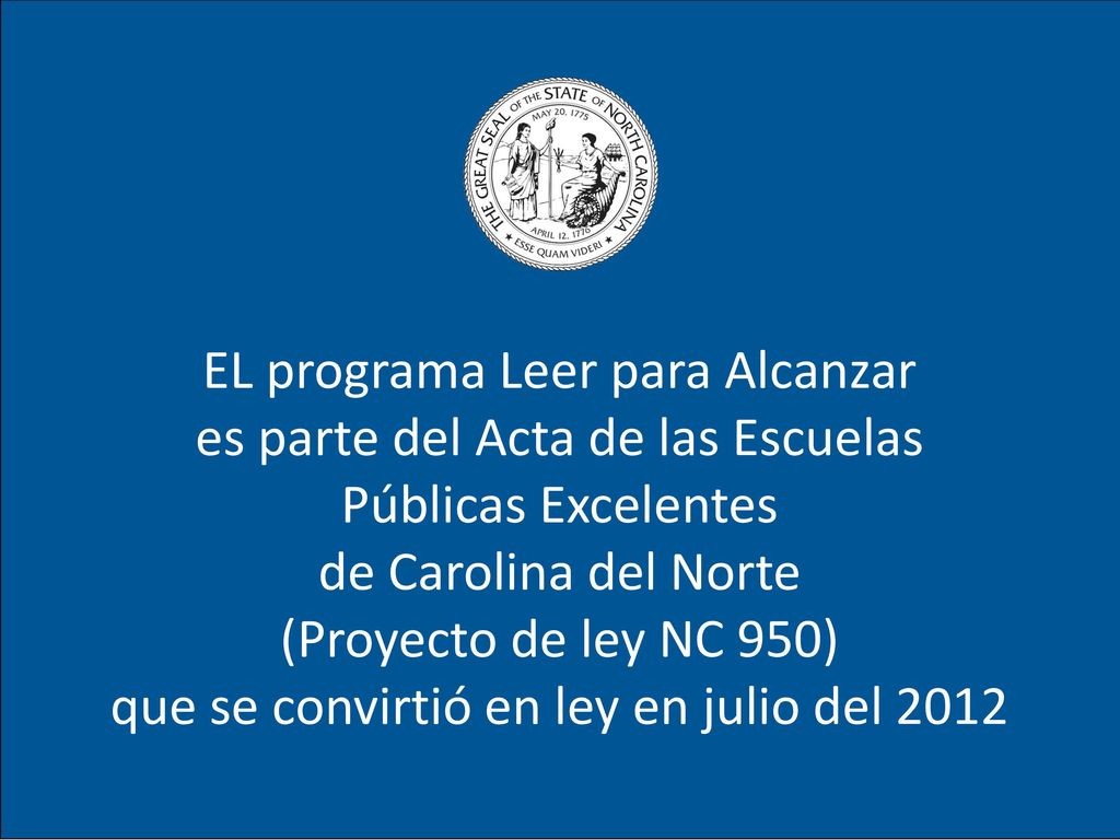 EL programa Leer para Alcanzar es parte del Acta de las Escuelas