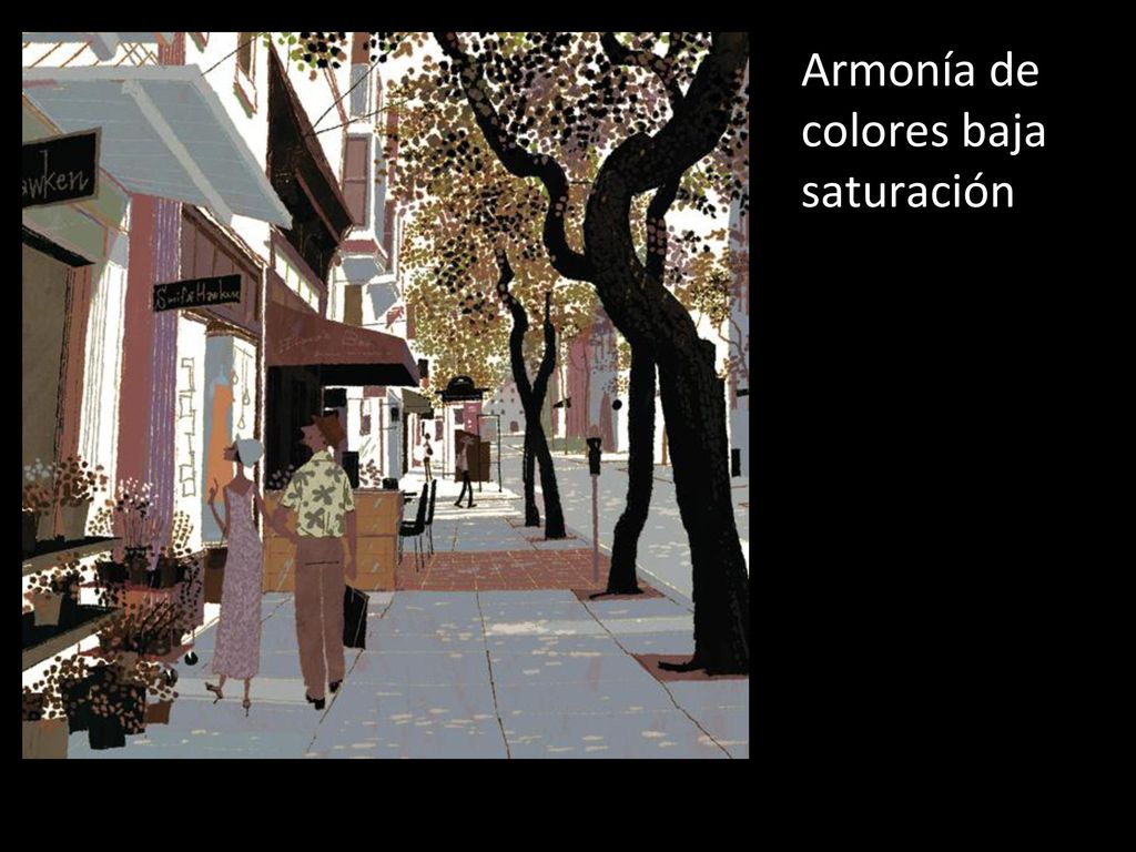 Armonía de colores baja saturación