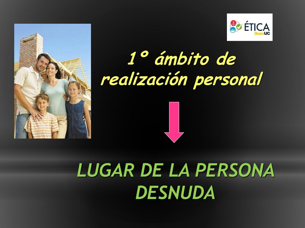 1º ámbito de realización personal LUGAR DE LA PERSONA DESNUDA