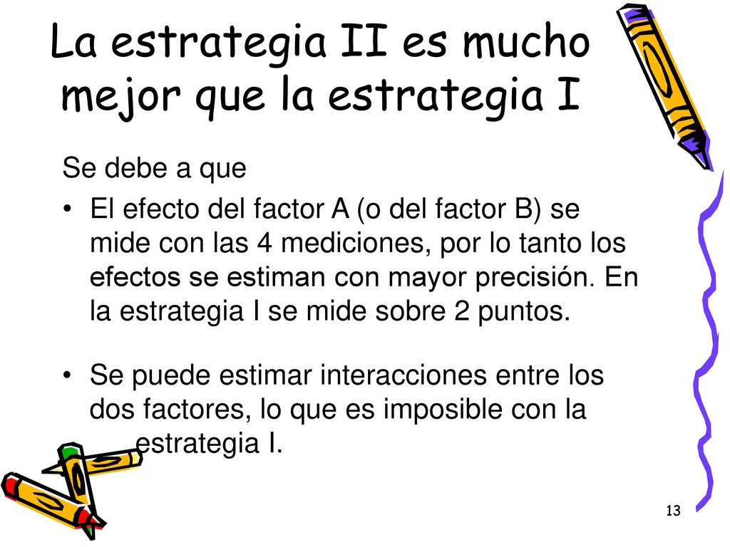 La estrategia II es mucho mejor que la estrategia I