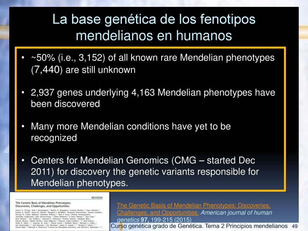 There is a formidable gap in biomedical knowledge of mendelian traits