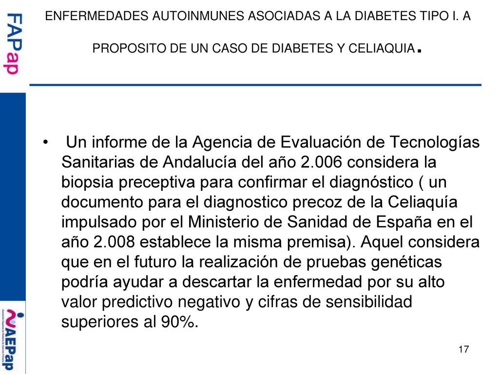 ENFERMEDADES AUTOINMUNES ASOCIADAS A LA DIABETES TIPO I