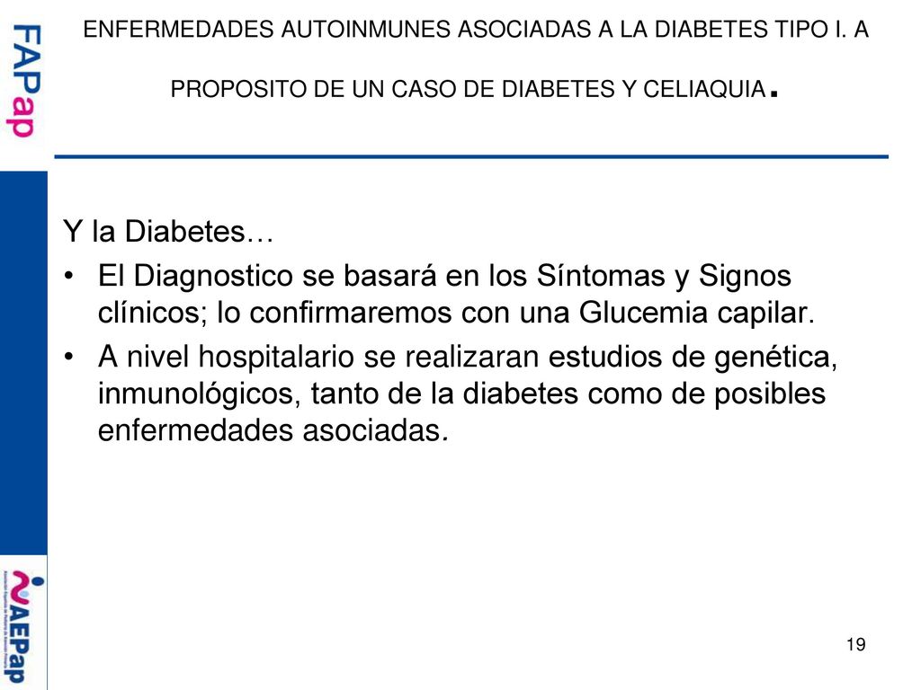 ENFERMEDADES AUTOINMUNES ASOCIADAS A LA DIABETES TIPO I