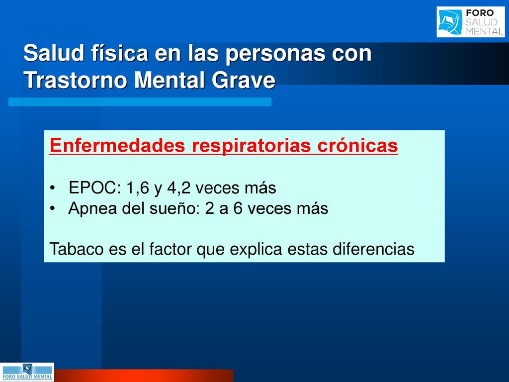 Salud física en las personas con Trastorno Mental Grave