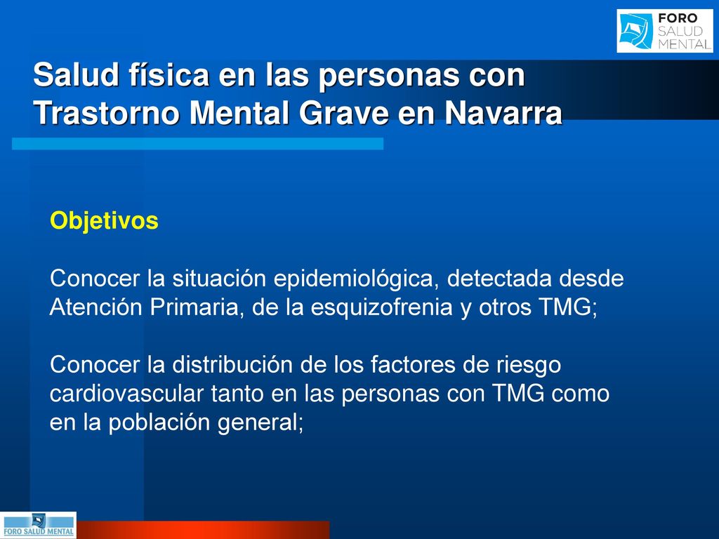 Salud física en las personas con Trastorno Mental Grave en Navarra