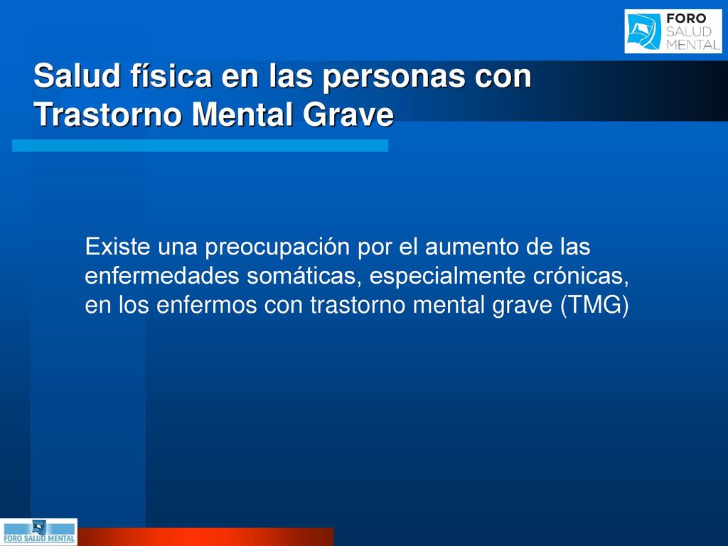 Salud física en las personas con Trastorno Mental Grave