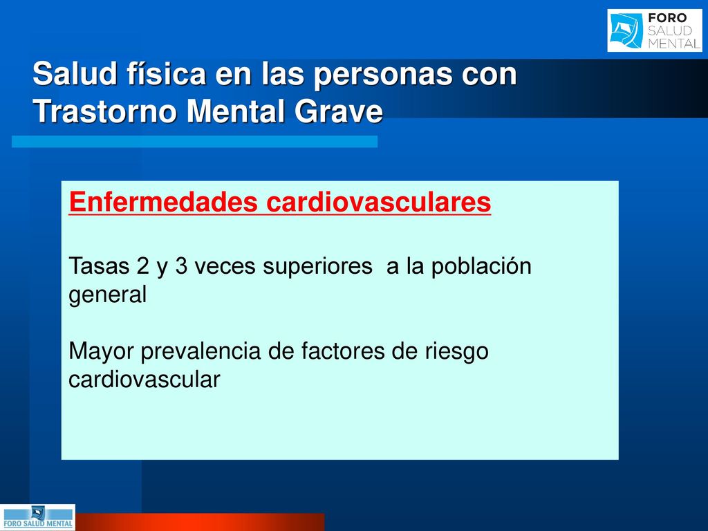 Salud física en las personas con Trastorno Mental Grave