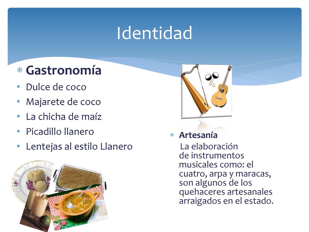 Identidad Gastronomía Dulce de coco Majarete de coco La chicha de maíz
