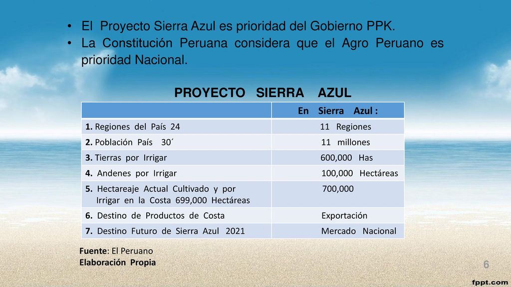 El Proyecto Sierra Azul es prioridad del Gobierno PPK.