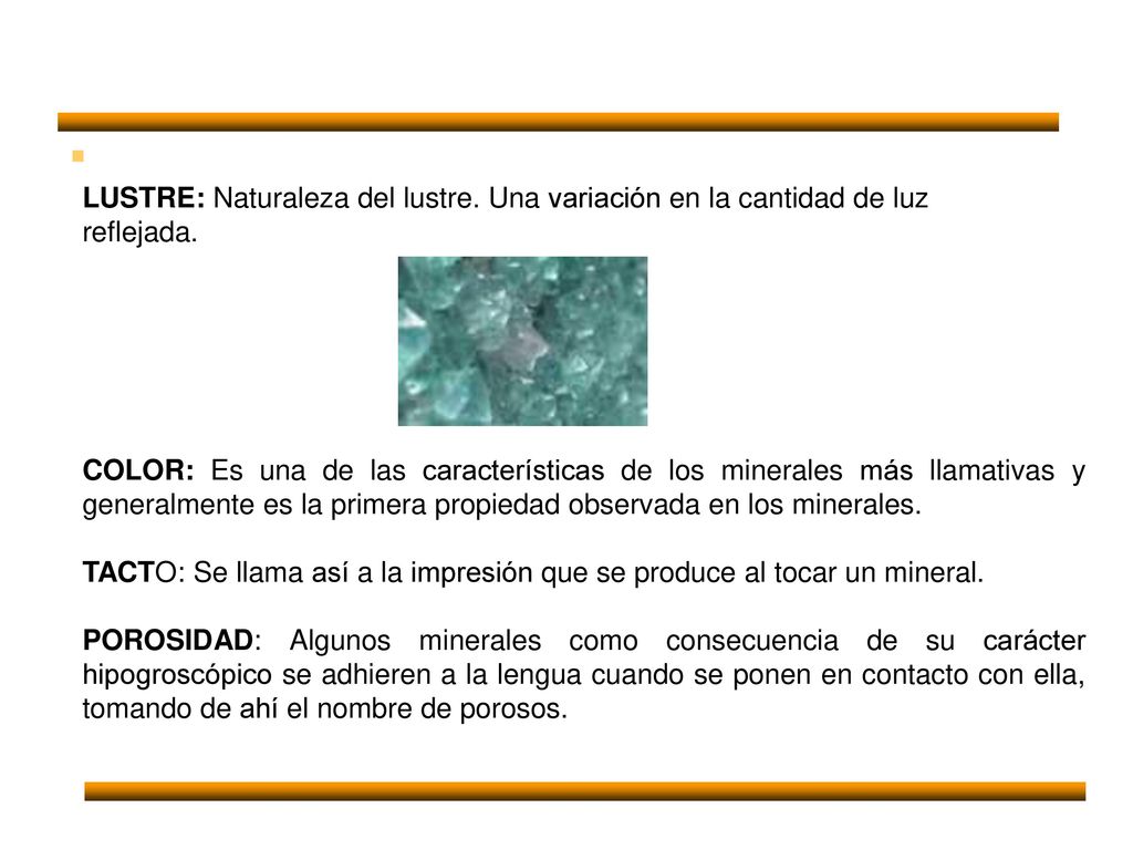 LUSTRE: Naturaleza del lustre. Una variación en la cantidad de luz