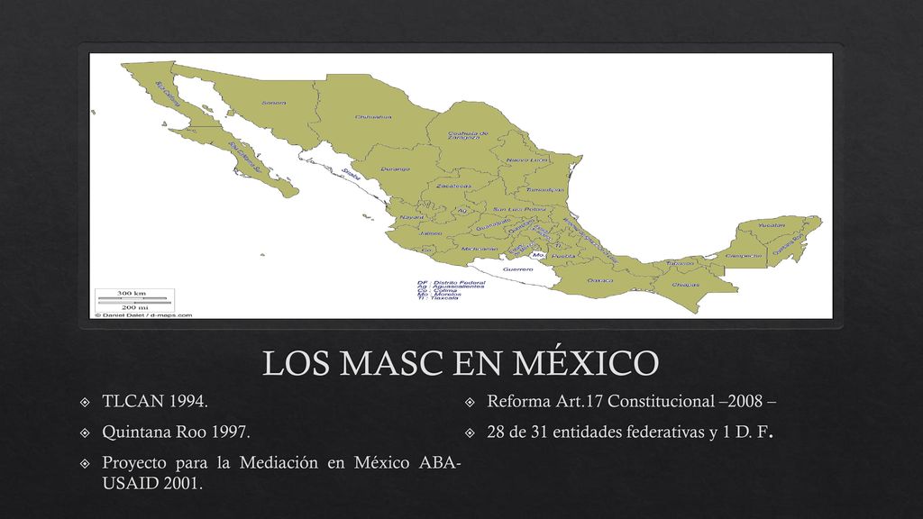 LOS MASC EN MÉXICO TLCAN Reforma Art.17 Constitucional –2008 –