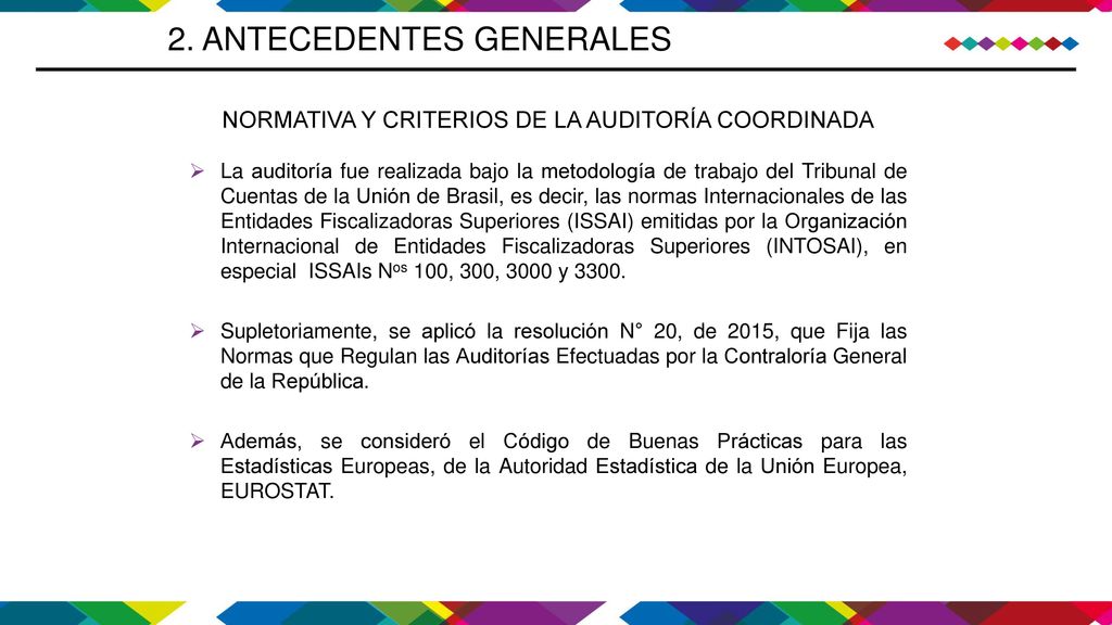 Normativa y criterios de la Auditoría Coordinada