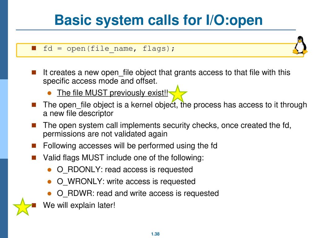 Espai de noms: VFS (2) dev name type major minor description /dev/fd0