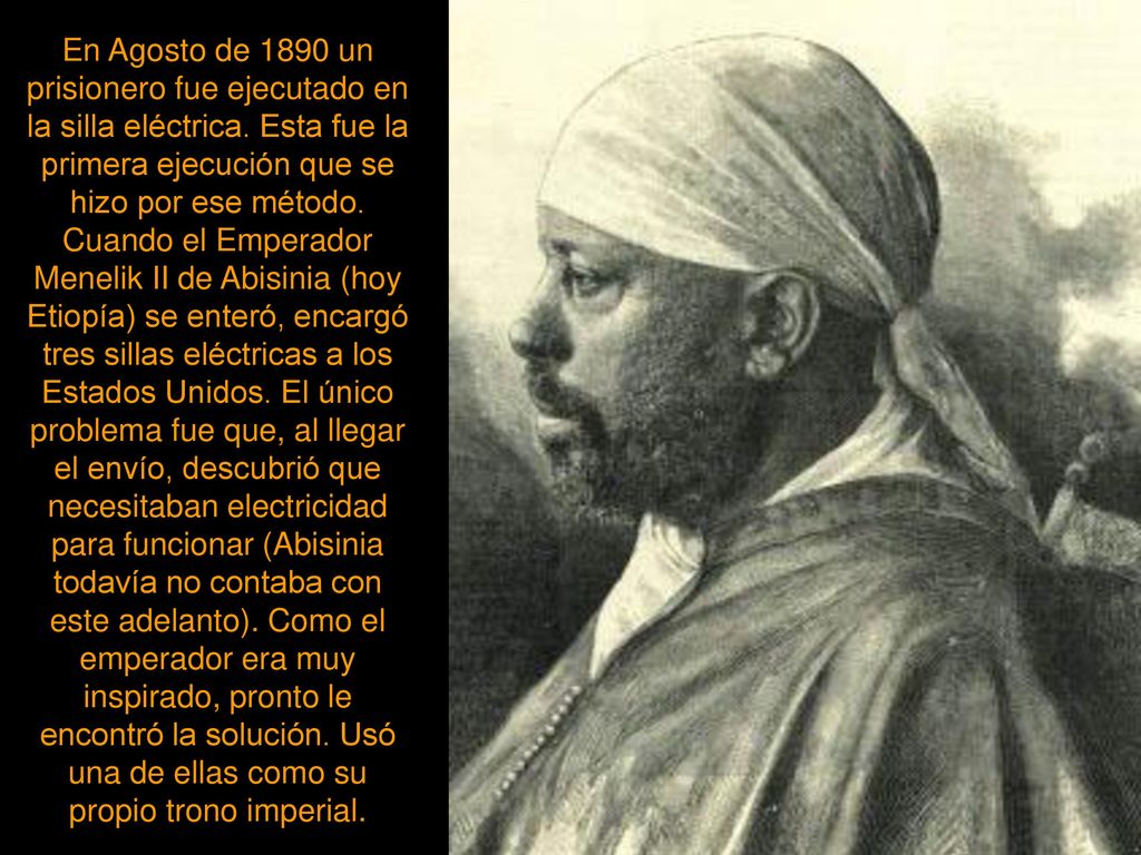 En Agosto de 1890 un prisionero fue ejecutado en la silla eléctrica
