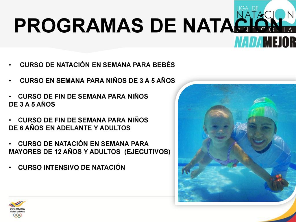 PROGRAMAS DE NATACIÓN CURSO DE NATACIÓN EN SEMANA PARA BEBÉS
