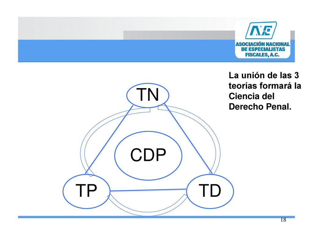 CDP TN TD TP La unión de las 3 teorías formará la Ciencia del Derecho Penal.