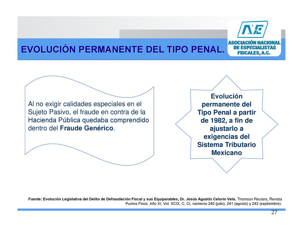 ∆ EVOLUCIÓN PERMANENTE DEL TIPO PENAL.