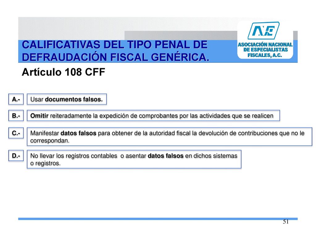 CALIFICATIVAS DEL TIPO PENAL DE DEFRAUDACIÓN FISCAL GENÉRICA.