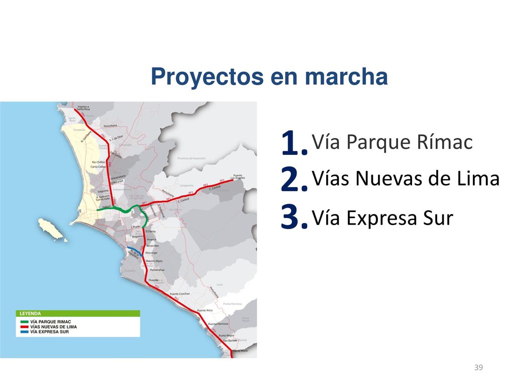 Proyectos en marcha Vía Parque Rímac Vías Nuevas de Lima