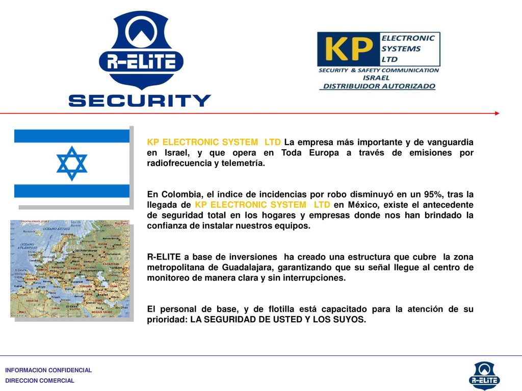 KP ELECTRONIC SYSTEM LTD La empresa más importante y de vanguardia en Israel, y que opera en Toda Europa a través de emisiones por radiofrecuencia y telemetría.