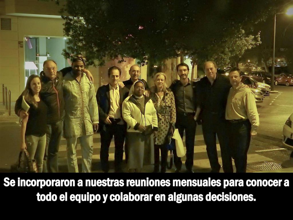 Se incorporaron a nuestras reuniones mensuales para conocer a todo el equipo y colaborar en algunas decisiones.