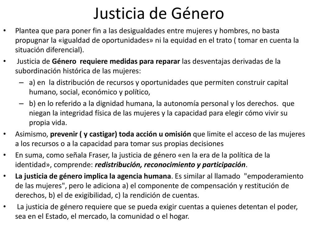 Justicia de Género