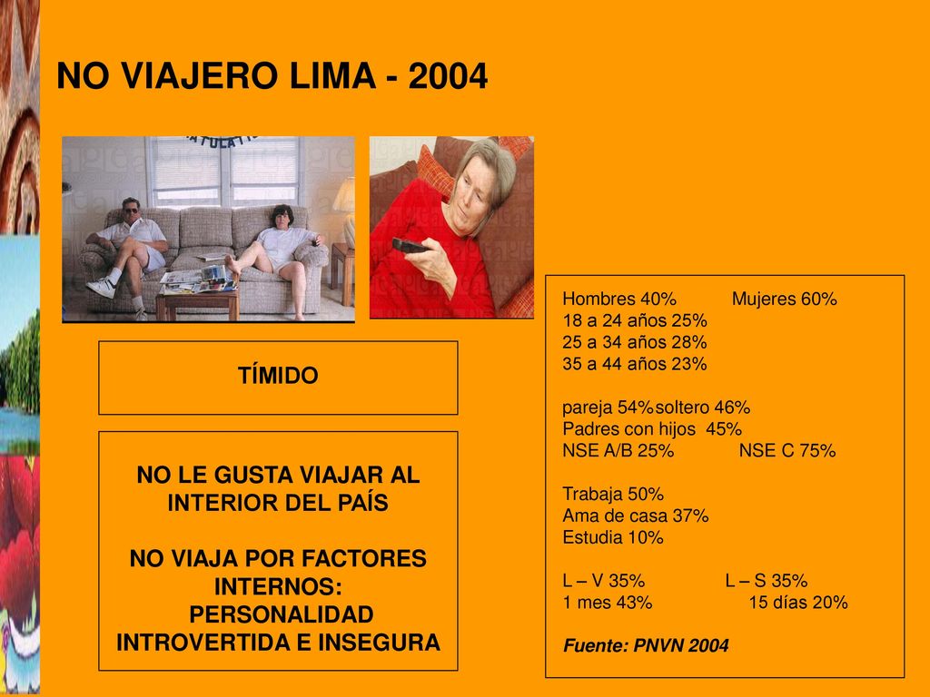 NO VIAJERO LIMA TÍMIDO NO LE GUSTA VIAJAR AL INTERIOR DEL PAÍS