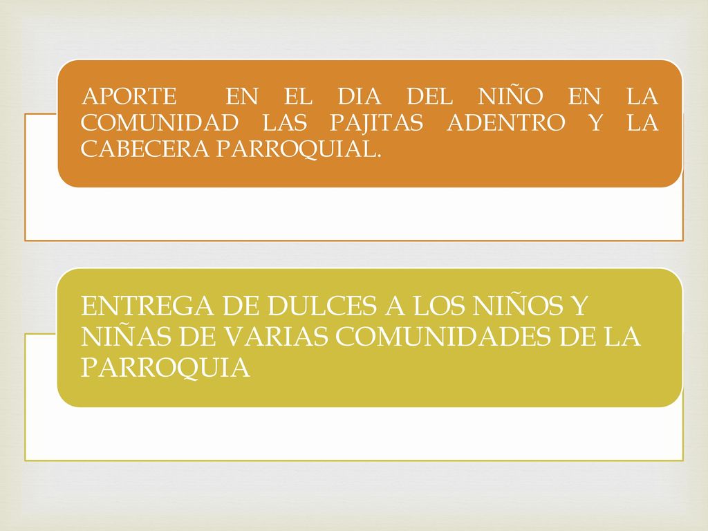 APORTE EN EL DIA DEL NIÑO EN LA COMUNIDAD LAS PAJITAS ADENTRO Y LA CABECERA PARROQUIAL.