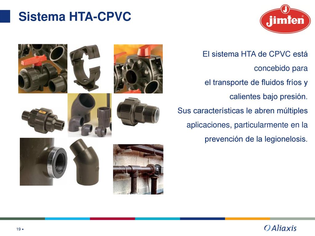 Sistema HTA-CPVC El sistema HTA de CPVC está concebido para