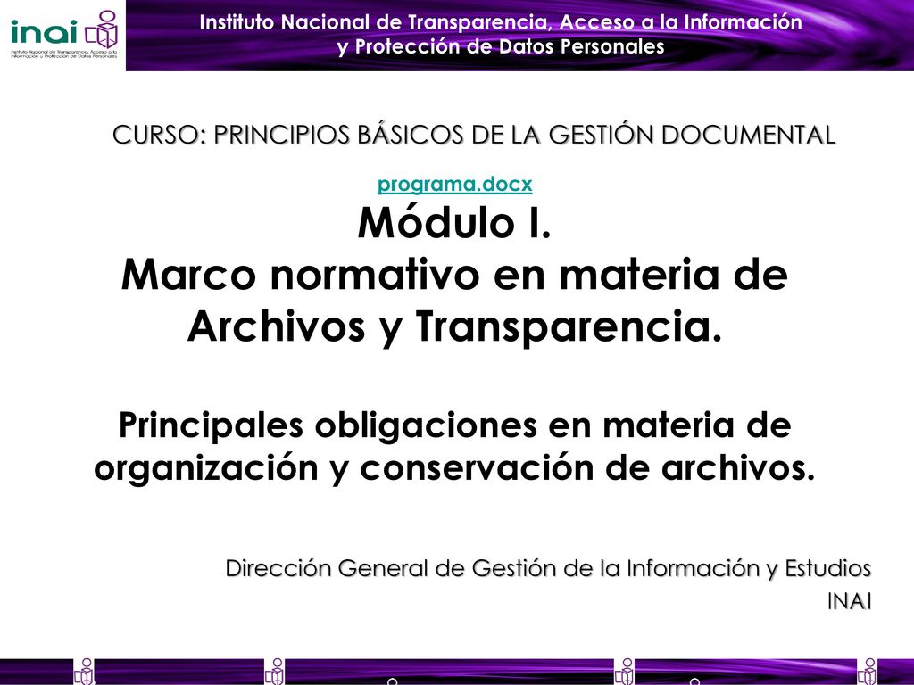Dirección General de Gestión de la Información y Estudios INAI