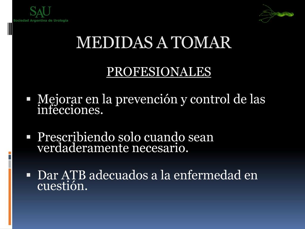 Mejorar en la prevención y control de las infecciones.